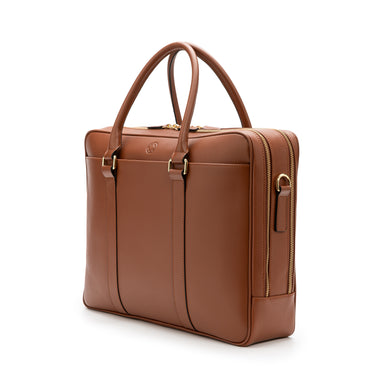 fat carter Briefcase vegetable tanned leather 