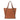 Sol tote bag  Caoba leather. Handcrafted in Spain. La Portegna 